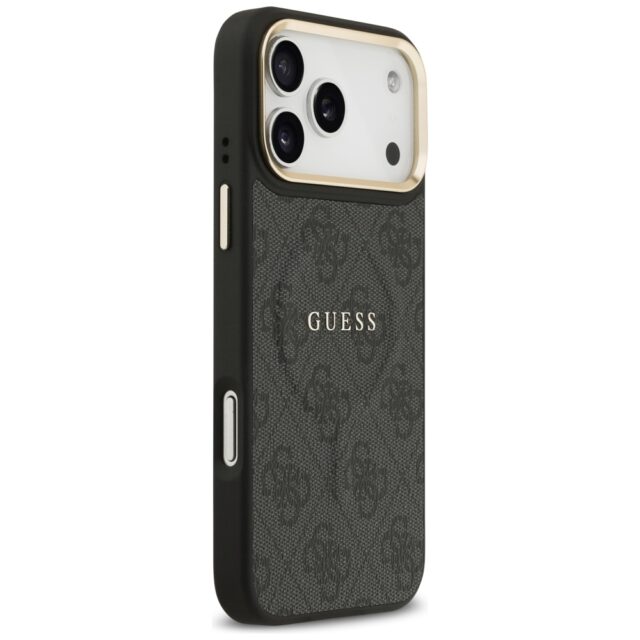 Case Guess 4G PU Classic Logo MagSafe for iPhone 17 Pro Max black - imagine 4