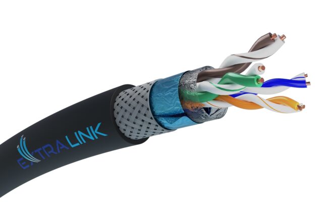 Extralink CAT5E SFTP (SF/UTP) V2 Outdoor | Twisted pair | 305M - imagine 2