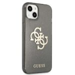 Guess GUHCP13MPCUGL4GBK iPhone 13 / 14 / 15 6,1" black hard case Glitter 4G Big Logo - imagine 4