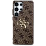 Case Guess Big 4G Logo Classic Logo to Samsung Galaxy S25 Ultra brown - imagine 3