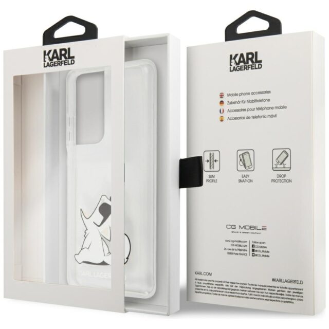 Karl Lagerfeld KLHCS21LCFNRC S21 Ultra G998 hardcase transparent Choupette Fun - imagine 8