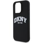 DKNY DKHMP16LSNYACH iPhone 16 Pro 6.3" black hardcase Silicone White Printed Logo MagSafe - imagine 6
