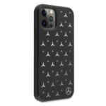 Mercedes MEHCP12LESPBK iPhone 12 Pro Max 6,7" black hardcase Silver Stars Pattern - imagine 4
