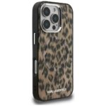 Case Karl Lagerfeld IML Leopard Pattern  MagSafe for iPhone 16 Pro brown - imagine 4