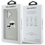 Case Karl Lagerfeld HC 3D Rubber Double Heads for iPhone 16 beige - imagine 8