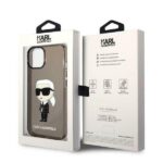 Karl Lagerfeld KLHCP14SHNIKTCK iPhone 14/ 15 / 13 6,1" black hardcase Ikonik Karl Lagerfeld - imagine 8