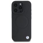 BMW BMHMP16X23RTPK iPhone 16 Pro Max 6.9" black hardcase Sign Leather Half Textured And Circle MagSa - imagine 3