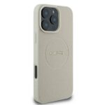Guess GUHMP16LPGHSMME iPhone 16 Pro 6.3" beige hardcase Grained Ring MagSafe - imagine 4