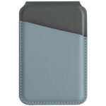 UNIQ Lyden DS Magnetic RFID Wallet and Phone Stand Washed Blue-Black