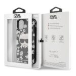 Karl Lagerfeld KLHCN61FLFBBK iPhone 11 6,1" / Xr black Flower Ikonik Karl - imagine 7