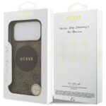 Case Guess 4G Circle Classic Logo        MagSafe for iPhone 17 Pro Max brown - imagine 8