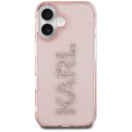 Case Karl Lagerfeld IML Rhinestones Logo for iPhone 16 pink - imagine 3