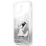 Karl Lagerfeld KLHCP12MGCFS iPhone 12/12 Pro 6,1" silver hardcase Liquid Glitter Choupette Fu - imagine 6