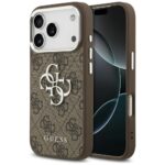 Case Guess 4G Big 4G Classic Logo for  iPhone 17 Pro brown silver