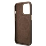 Guess GUHMP13LU4GPRW iPhone 13 Pro /13 6,1" brown hard case 4G Logo Plate MagSafe - imagine 7
