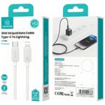 Cable USAMS KY Series US-SJ692 30W USB-C to Lightning 1m white - imagine 8