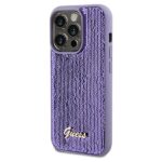 Guess GUHCP13XPSFDGSU iPhone 13 Pro Max 6.7" purple hardcase Sequin Script Metal - imagine 2