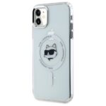 Karl Lagerfeld KLHMN61HLSCHH iPhone 11  / Xr 6.1" white hardcase IML Metal Choupette Head Mag - imagine 2