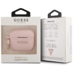 Guess GUACAPSILGLLP AirPods Pro cover pink Silicone Glitter - imagine 3