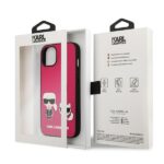 Karl Lagerfeld KLHCP13MPCUSKCP iPhone13 / 14 / 15 6,1" fuchsia hardcase Ikonik Karl & Choupette - imagine 8