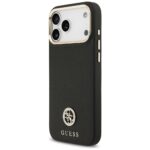 Case Guess Grained Strass Logo MagSafe for iPhone 17 Pro Max black - imagine 2