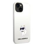 Karl Lagerfeld KLHMP14SSNCHBCH iPhone 14/ 15 / 13 6,1" hardcase white Silicone Choupette MagSafe - imagine 4