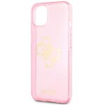 Guess GUHCP13SPCUGL4GPI iPhone 13 mini 5,4" pink hard case Glitter 4G Big Logo - imagine 6