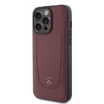 Mercedes MEHCP15XARMRE iPhone 15 Pro Max 6.7" Red Hardcase Leather Urban Bengale - imagine 2