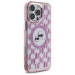 Karl Lagerfeld KLHMP16LHMCKMHP iPhone 16 Pro 6.3" pink IML Monogram Karl&Choupette Head MagSaf - imagine 4
