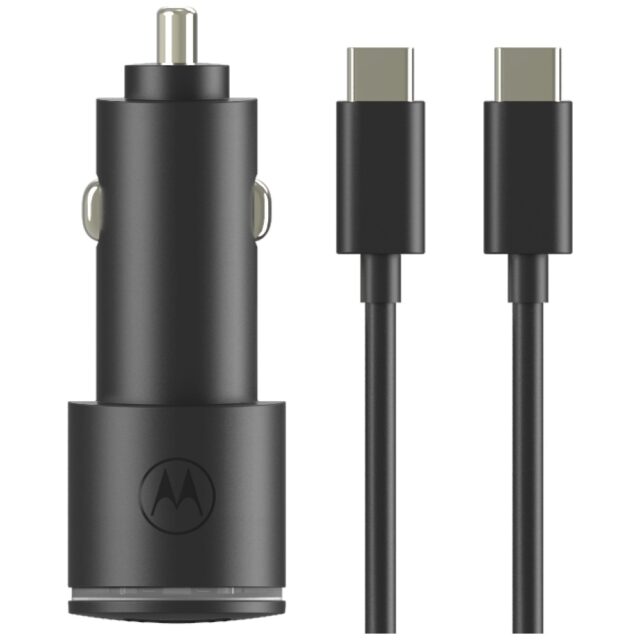 Car charger Motorola TurboPower 45W Dual USB-A/USB-C with cable USB-C 1m black - imagine 7