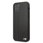 BMW case BMHCP12LMCARBK iPhone 12 Pro Max 6.7" black hardcase M Collection PU Carbon Stripe - imagine 2