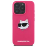Karl Lagerfeld KLHMP16LSCHPPLF iPhone 16 Pro 6.3" fuschia hardcase Silicone Choupette Head Pri - imagine 3