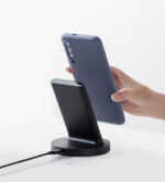 Xiaomi Mi 20W Wireless Charging Stand | Wireless Charger | Induction, Black, WPC02ZM - imagine 4