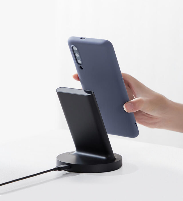 Xiaomi Mi 20W Wireless Charging Stand | Wireless Charger | Induction, Black, WPC02ZM - imagine 4