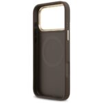 Case Guess Grained Strass Logo MagSafe for iPhone 17 Pro Max brown - imagine 7