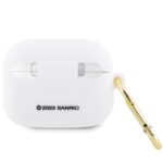 Hello Kitty HKAP23DKHSH AirPods Pro 2 (2022/2023) Cover White Silicone 3D Kitty Head - imagine 2