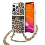 Guess GUHCP13LKBCLE iPhone 13 Pro / 13 6,1" Leopard hardcase Gold Strap