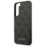 Guess GUHCS22SG4GFGR S22 S901 grey hard case 4G Metal Gold Logo - imagine 6