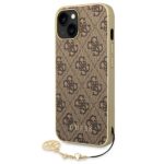 Guess GUHCP14MGF4GBR iPhone 14 Plus / 15 Plus 6.7" brown hardcase 4G Charms Collection