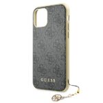 Guess GUHCN61GF4GGR iPhone 11 6,1" / Xr grey hard case 4G Charms Collection - imagine 5