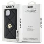 DKNY DKHCP15MPQDSLK iPhone 15 Plus 6.7" black Quilted Stack Logo - imagine 8