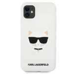 Karl Lagerfeld KLHCN61SLCHWH iPhone 11 6,1" / Xr  hardcase white Silicone Choupette - imagine 3