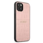 Guess GUHCP13MPCRBPI iPhone 13/ 14 / 15 6,1"pink Croco Strap Collection - imagine 4