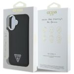 Guess GUHMP16MPGTSPSK iPhone 16 Plus 6.7" black hardcase Grained Triangle MagSafe - imagine 8