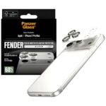 Tempered glass for lens PanzerGlass Fender Camera Protector for iPhone 17 Pro Max silver - imagine 4