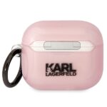 Karl Lagerfeld KLA3HNCHTCP Airpods 3 cover pink Ikonik Choupette - imagine 2