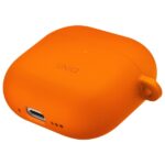 UNIQ case Nexo AirPods 4 + Ear Hooks Silicone volt orange - imagine 4