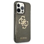 Guess GUHCP13XPCUGL4GBK iPhone 13 ProMax 6,7" black hard case Glitter 4G Big Logo - imagine 4