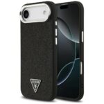 Case Guess Glitter Triangle Logo MagSafe for iPhone Air black