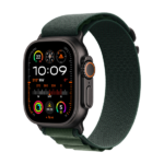 Watch Apple Watch Ultra 2 (2024) LTE 49mm Black Titanium Case with Alpine Loop M - Dark Green